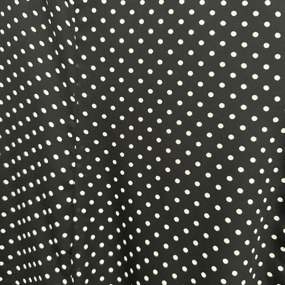 Vintage Cache Gold Label Rockabilly Pinup Ruffle Polka Dot Midi Dress Size 4 S - Picture 8 of 12